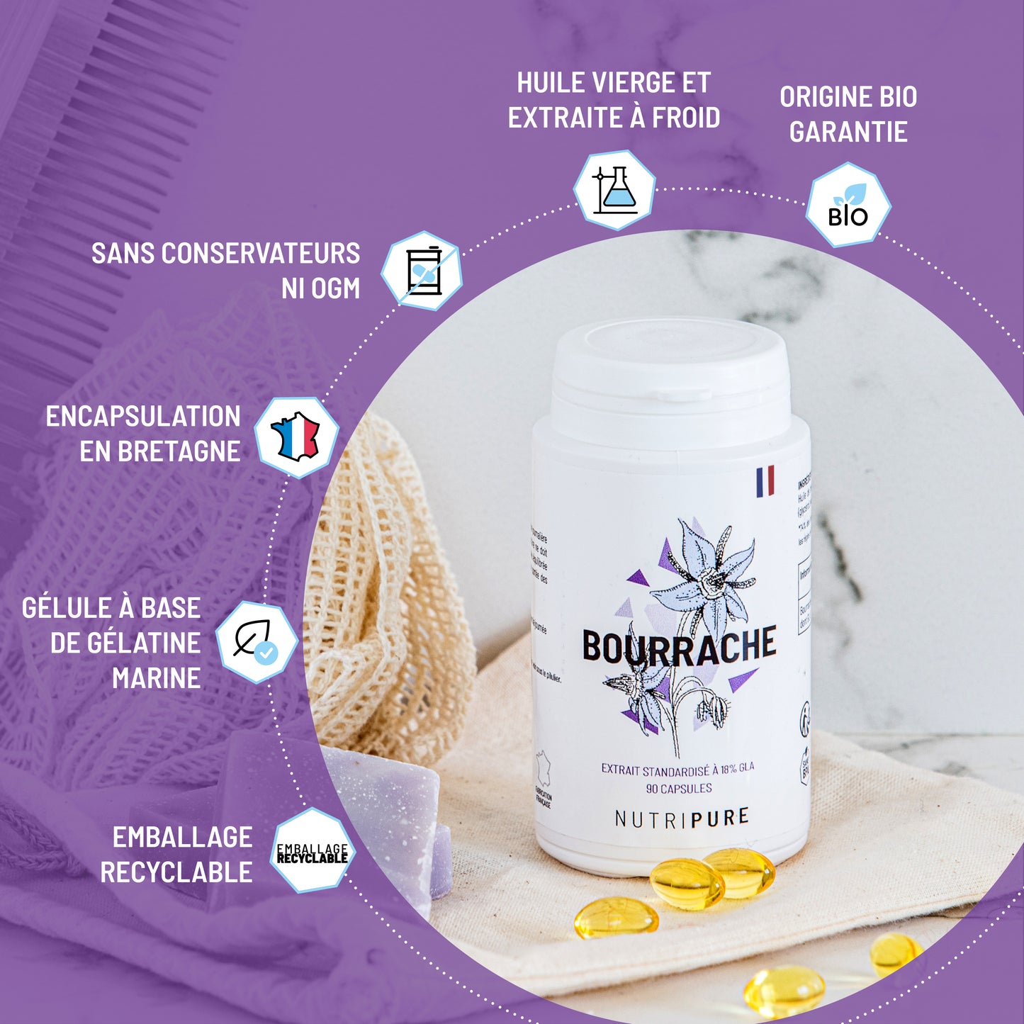 Huile de Bourrache-Nutripure